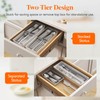 Lifewit Compact Silverware Organizer for Kitchen Drawer, Narrow Flatware Tray
