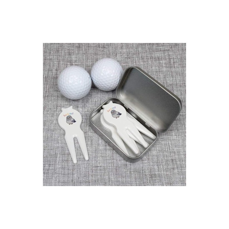 Azeeda 'Be Kind Pigeon' Golf Divot Tool/Repair Fork Gift Set