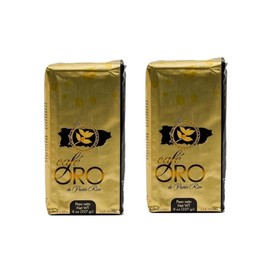 Cafe Oro de Puerto Rico - Puerto Rican Ground Coffee - 8 oz Bag (Count of 2)