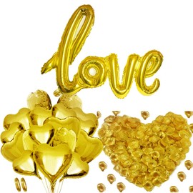 ALUNME 18 Inch Rose Gold Heart Shaped Balloons,20 Pack