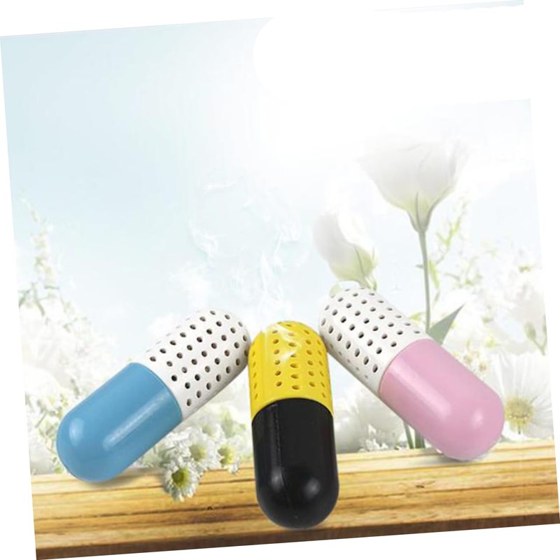 KOMBIUDA 2pcs Capsule Shaped Deodorizer for Shoes Moisture Absorbing Agent