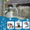 Water Spigot Lock with Padlock, Faucet Locks Outdoor Made of