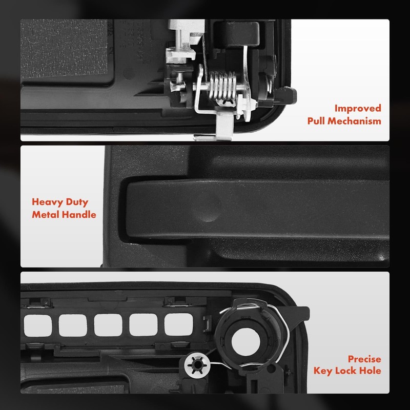 A-Premium Upgraded Metal Exterior Door Handle Compatible with Ford F-150