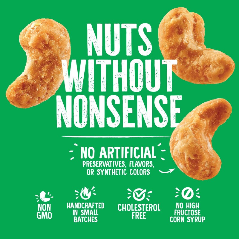 Emerald Nuts Honey Glazed Cashews (1-Pack), 5oz Resealable Bag, Kosher