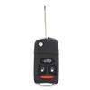 Tbest Car Keys 3 Panic Button Folding Remote Flip Shell
