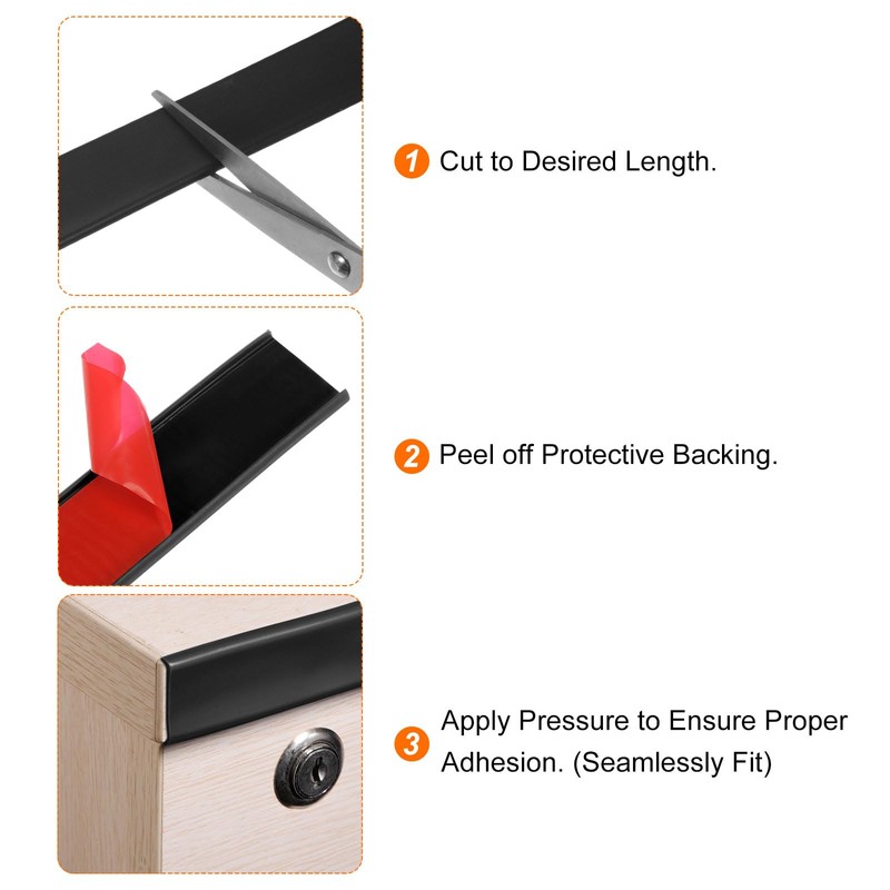 HARFINGTON U-Shape Edge Banding 1" x 16.4ft (25mm x 5000mm)