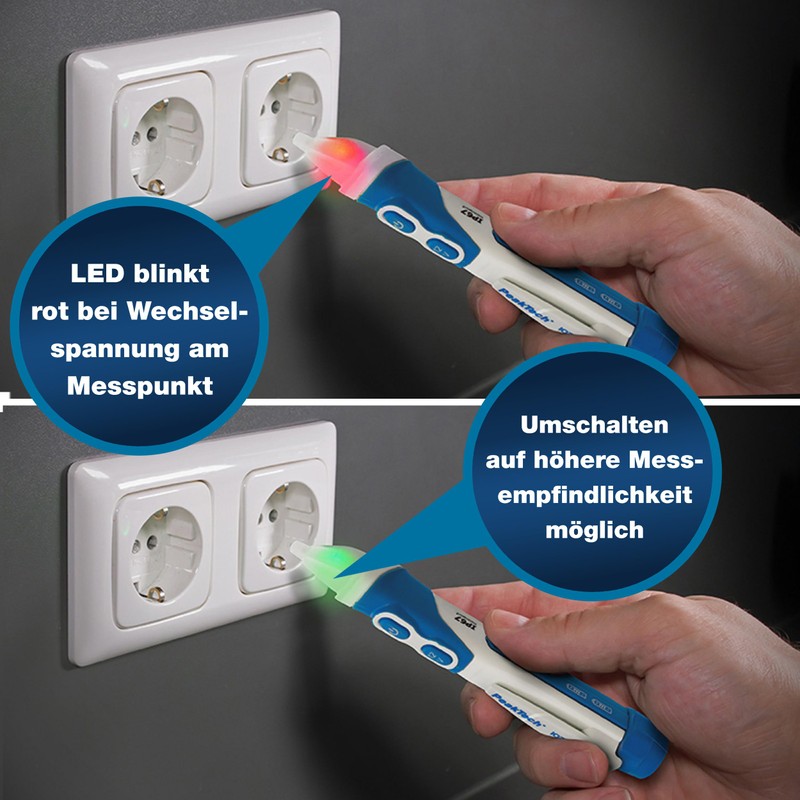 PeakTech P 1032 AC Voltage Tester Non-Contact [+ LED Signal