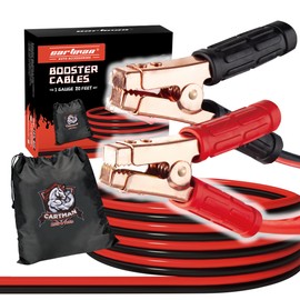 CARTMAN 1 Gauge 20 Feet Jumper Cables 800AMP Heavy Duty Booster Cables with Carry Bag