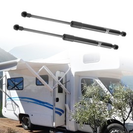 X AUTOHAUX 2Pcs 14 Inch 72 Lbs/ 320N Black Lift Supports Struts Shocks Gas Spring Universal for RV Car Truck Boat