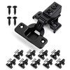 Mousike 10 Pack (5 Pair) Soft Close Cabinet Hinges, 1/2