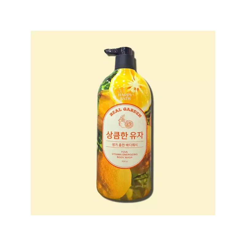 Happybath 해피바스 리얼가든 유자 비타민 생기 바디워시 900g 2개 약산성