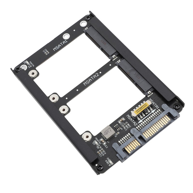 Dual Msata SSD to 2.5inch SATA III Adapter 6Gbps Supports
