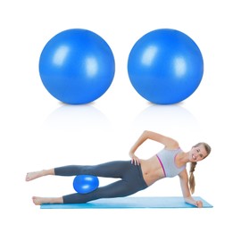 2 Pcs Pilates Balls, 9 Inch Small Exercise Ball, Barre Balls for Yoga, Core Training, Workout and Physical Therapy