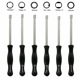 Ziyan 6 x Carburettor Pac Man / Single D/Double D/Hexagonal Hex Socket / 21 Teeth Toothed / 7 Teeth Allen Screwdriver Adjustment Tool Models Chainsaw Chainsaws