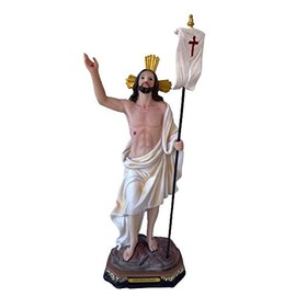 miSantuario Jesus Resucitado 12" Christ Resurrected Resin Statue Figurine 25305/12