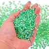 RODAKY 5000Pcs Resin Rhinestones，2MM Dark Green AB Round Flatback Jelly