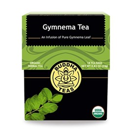 Organic Gymnema Sylvestre Leaf Tea - Kosher, Caffeine Free, GMO-Free - 18 Bleach Free Tea Bags