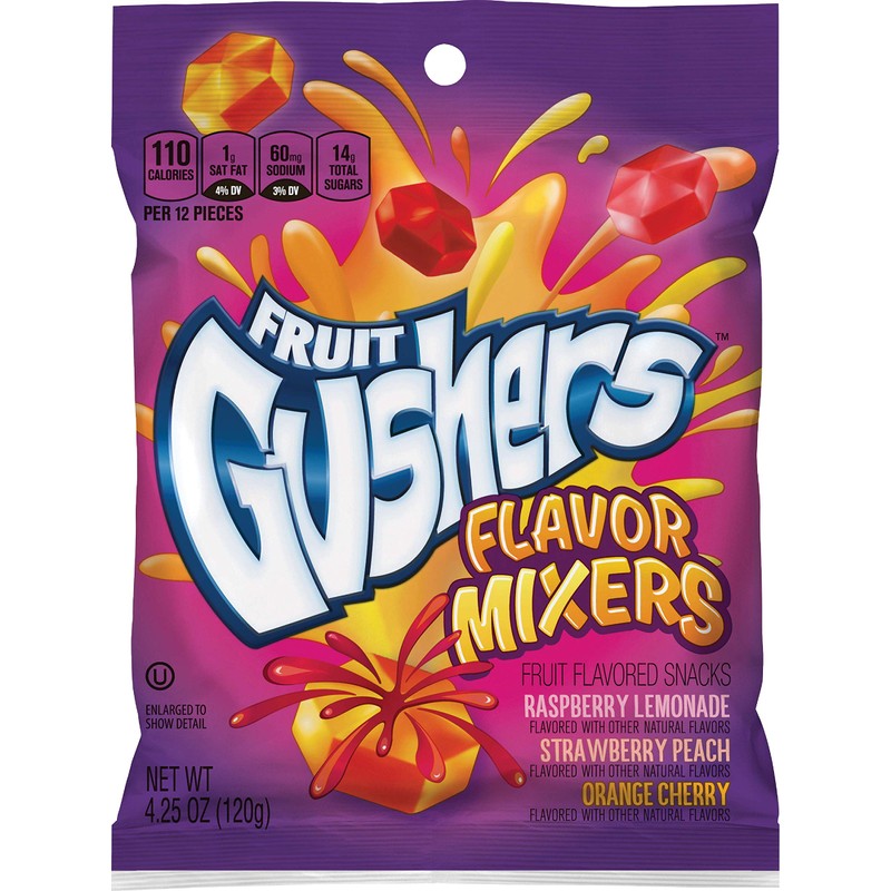 Gushers Flavor Mixers Fruit Snacks, 4.25 Oz, 8 Count (Pack