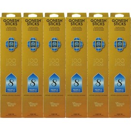 GONESH INCENSE NO.8 100 STICKS GARNESH INCENSE NO.8 100 X 6 PACK