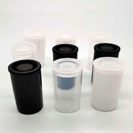 High Quality White and Black Film Canisters, 100-Pack Storage Container, Alcohol Gun, DIY Film Canisters / 고품질 흰색 검은색 필림통 100개입 보관통 알콜권총 diy 필름통