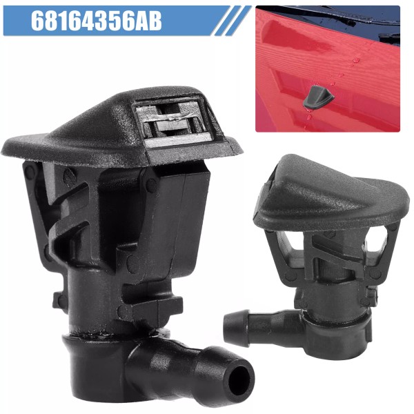 XUKEY NEW For Jeep Wrangler JK 2013-2017 Windshield Washer Nozzle