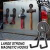 6 Pack Heavy Duty Storage Magnetic Utility Hooks Large Garage