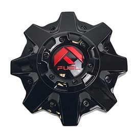 Fuel Offroad Wheels 1002-53GBQ Gloss Black with Red Logo and Black Rivets Center Cap