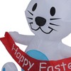 Easter Inflatable Bunny 4FT 210T Polyester IP44 Waterproof Easter Blow