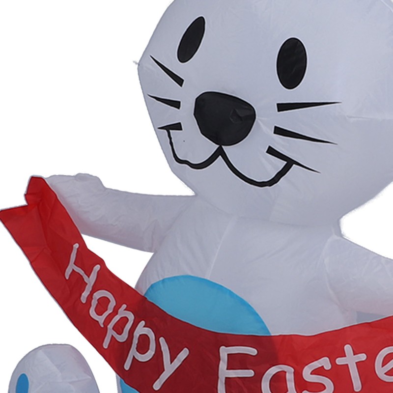 Easter Inflatable Bunny 4FT 210T Polyester IP44 Waterproof Easter Blow