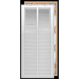Fits 14x30 Duct Opening | Filter Included Steel Return Air Filter Grille by Handua [Removable Door] for 1-inch Filters | Vent Cover Filter Grill | White | Outer Dimensions: 16 5/8"W X 32 5/8"H
