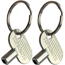 Sprinkler Controller Door Key Sprinkler Timer Lock Key for Orbit and Hydro-Rain, Metal (2pack)
