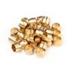 Quickun Brass Compression Fitting Ferrule Sleeve, 1/8" Tube OD (Pack