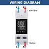 DEWIN Electricity Meter, DIN Rail, WiFi Smart Electricity Meter, LCD
