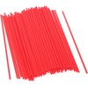 100 PCS Red Plastic Spray Can Straws, 4.72 Inch Long
