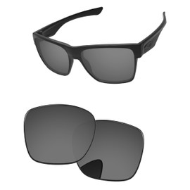 PapaViva Replacement Lenses for Oakley TwoFace XL OO9350 58mm Sunglass Black Chrome Pro+ Anti-reflective Polarized