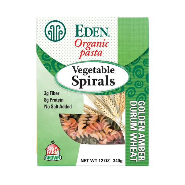 Eden Organic Vegetable Spirals, 12-Ounce Packages (Pack of 6)