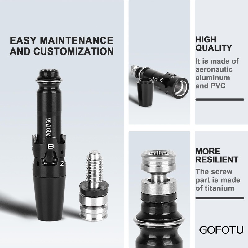 Gofotu .335 Adapter Sleeve W/Serial Compatible with Titleist GT2,GT3,GT4，TS1,TS2,TS3,TS4,917/915/913D, Driver