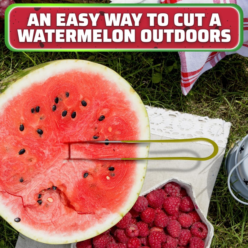 Stainless Steel Watermelon Slicer Cutter Tool – Easy Grip Durable