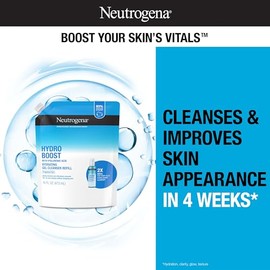 Neutrogena Refill Gel Limpiador Facial Hydro Boost sin fragancia 473ml