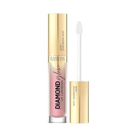 Eveline Cosmetics Diamond Glow Lip Luminiser with Hyaluronic Acid - No. 08 Honey Glam | Ultra Moisturising & Nourishing Shine for Shiny Lips