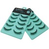 Scala 5 pairs/set 3D False Eyelashes Messy Cross Thick Natural