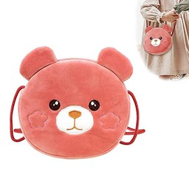 DMZK Little Girls Shoulder Bag Cartoon Animals Handbag, Crossbody Bag Cute Plush Messenger Bag, Shoulder Bags Purse Wallet Travel Bag for Girls, Toddlers