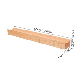 NUOBESTY Wooden Pen Tray Wood Pencil Holder Single Pen Rest for Desk Display Shelf Stand Organizer Rack