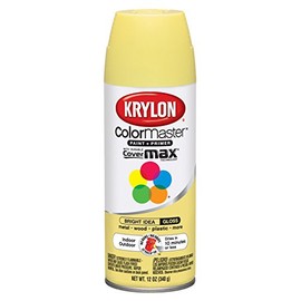 Krylon K05353807 ColorMaster Paint + Primer, Gloss, Bright Idea, 12 oz.