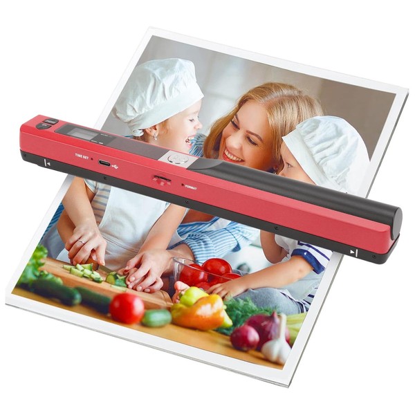 Portable Scanner, 900 DPI Photo Scanner for A4 Documents, Handheld