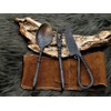 Medieval Cutlery Set, Hand-Forged Medieval Cutlery 601EA, Black