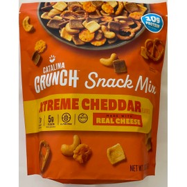 Snack Mix CATALINA CRUNCH Snack Mix, Xtreme cheddar made with real cheese,gluten free Net Wt. 18oz