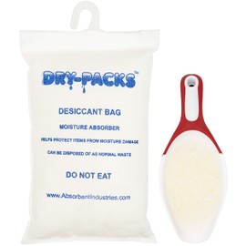 Container & Cargo Dry with Hanging Hook by Dry-Packs - 4.5LBS & 2KG White 2KGCONDRYHOOK