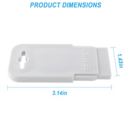 Screw Man SP1419T Directional Flow Inlet Fitting Seat Removal Tool （4 Pcs） Fits for All Hayward Hydrosweep and Hydrostream Pool Spa Hydrostream Return Jet Fitting Eyeball Seat Removal Tool