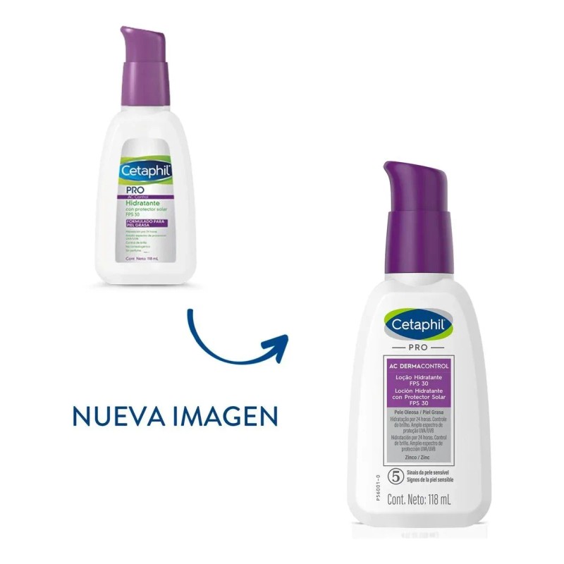 🧴☀️ Cetaphil PRO AC Dermacontrol FPS 30: Cuidado Matificante Anti-Acné